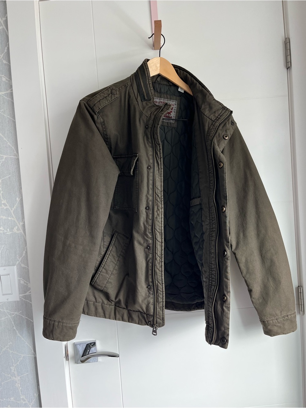 Levi's Olive Green Military Field Jacket - Picture 8 of 11